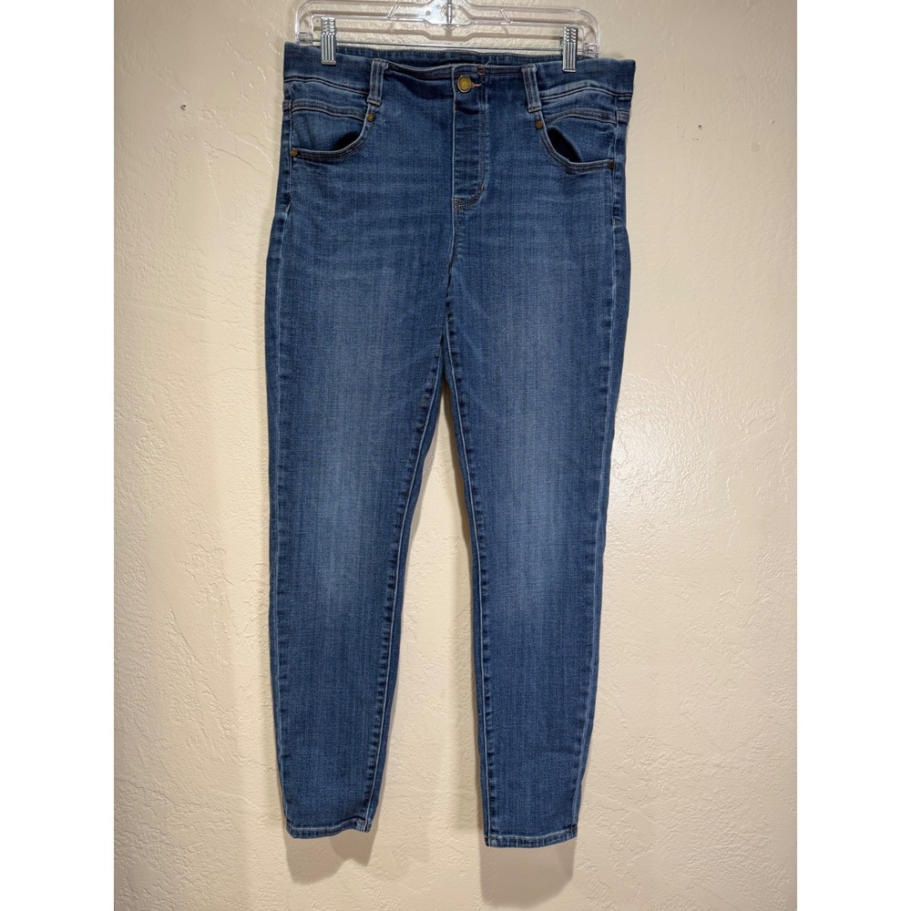 Liverpool Los Angeles Womens Skinny Jeans Blue Medium Wash Stretch Size 10 30